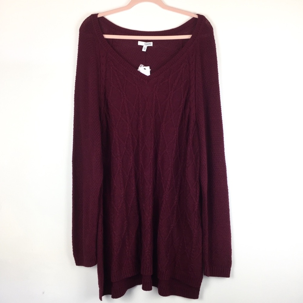 Plus Size Sonoma Knit Sweater 3X, NWT